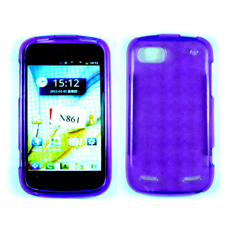 TPU Gel Case for ZTE Warp Sequent / N861 (Purple)